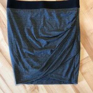 Express ruched wrap skirt